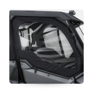 Pioneer 1000 Fabric Front Doors (Black)