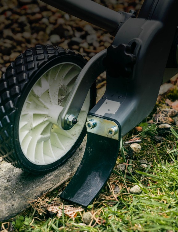 Blade guard protects from debris